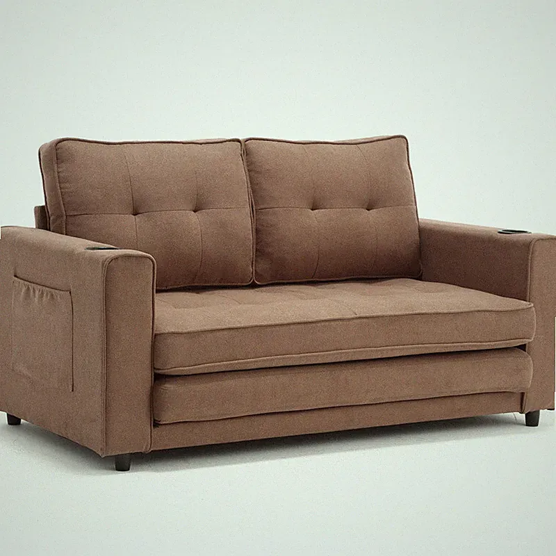 3-in-1Fold Sofa Convertible Futon Pull Out Sofa Couch Bed Sleeper Chair Loveseat