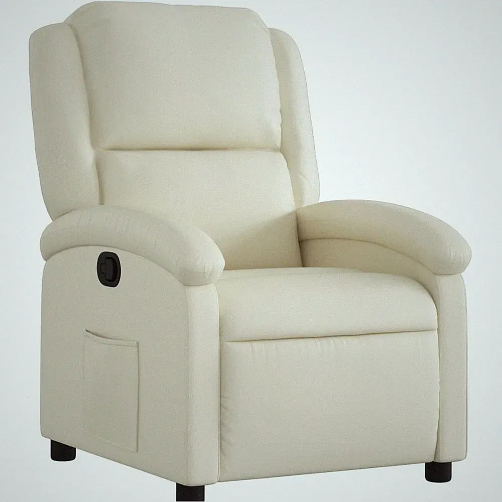 Electric Massage Recliner Chair with Adjustable Backrest and Faux Leather Cover