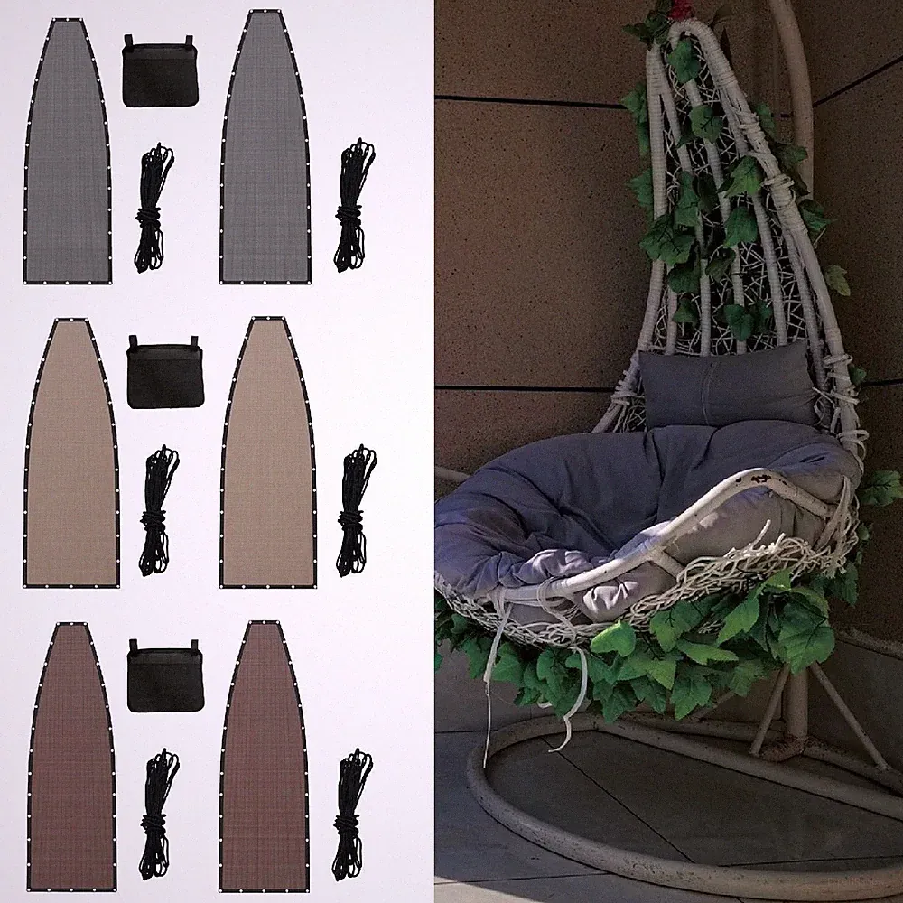 Hanging Lounge Chair Replacement Fabric Indoor Lounger Accessories with Rope for